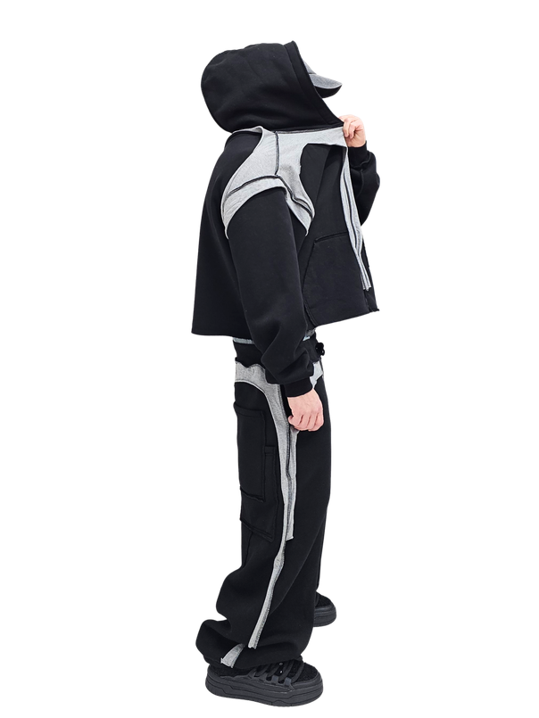 Model w streetwearowym dropie